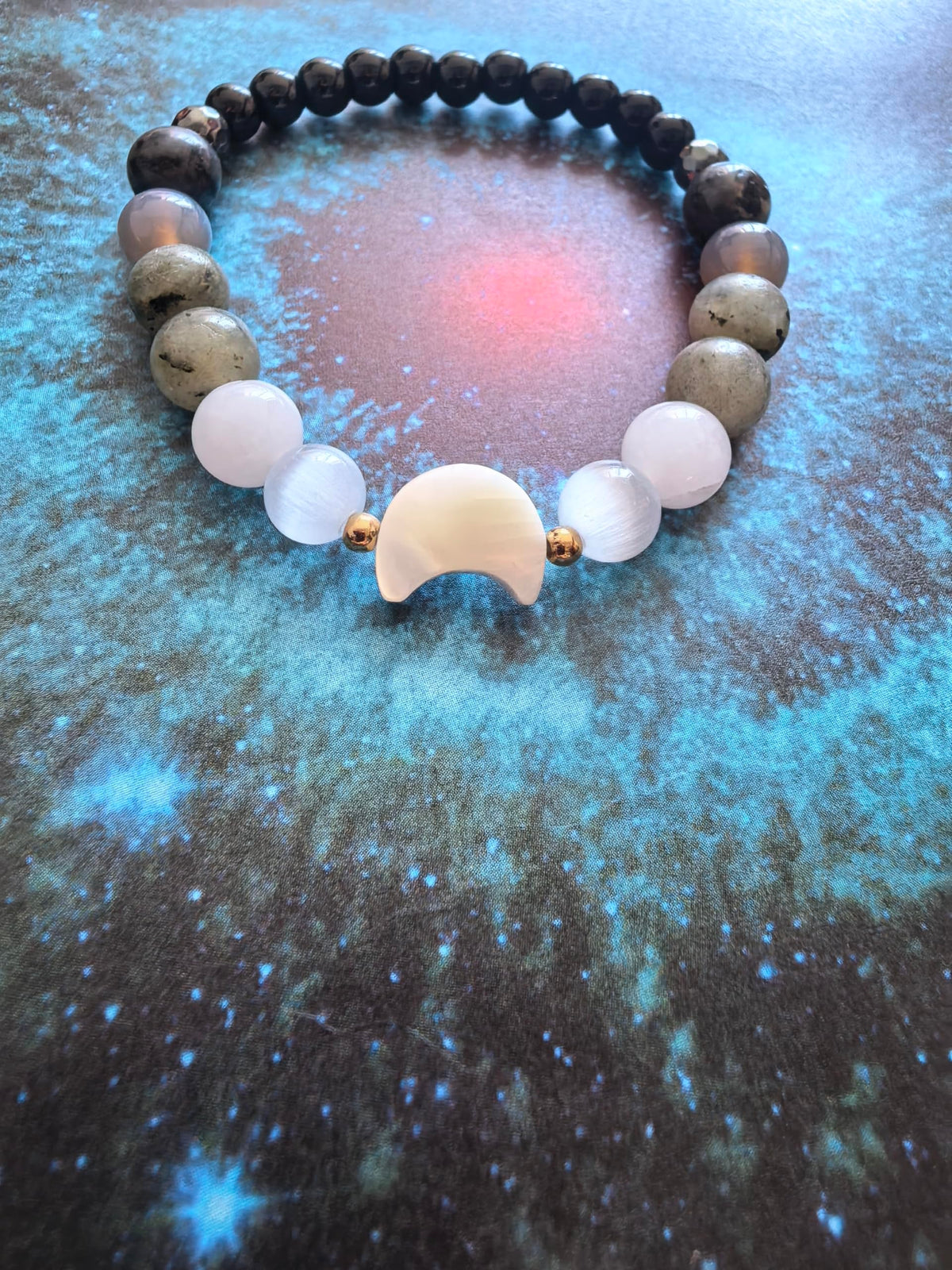 MQV Moon Phase Ultimate Women Protection Lunar Energy Bracelet Cleanse Healing Inner Peace Energy and Balance inspired Jewelry Gift (style1)