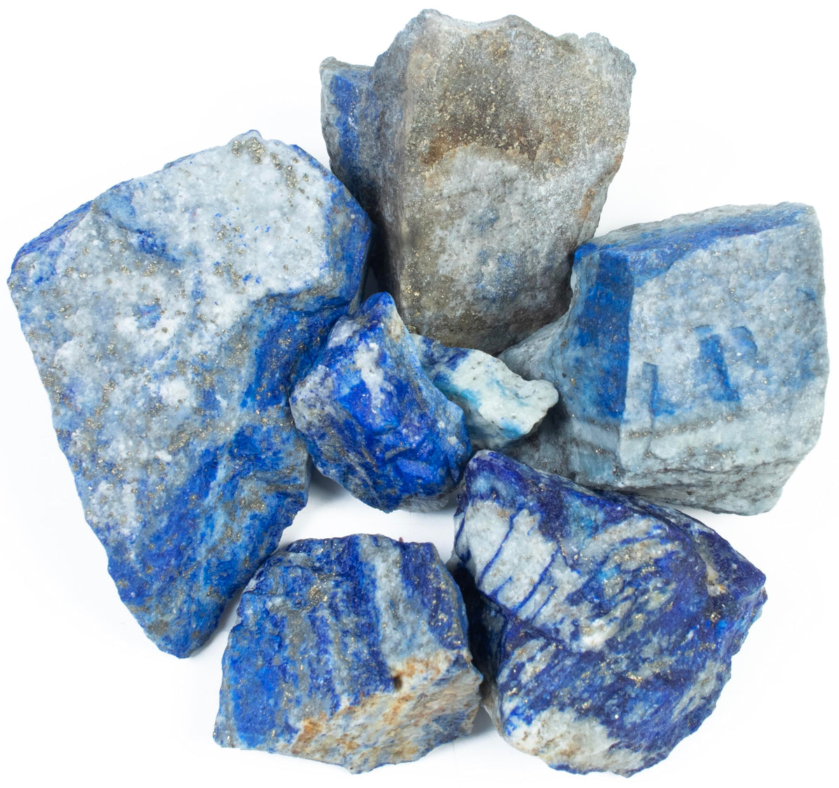 Crocon 1LB Lapis Lazuli Rough Bulk Natural Stone Raw Gemstone Tumbling Cabbing Polishing Mining Chakra Balancing Reiki Healing Good Luck Home Office Decor