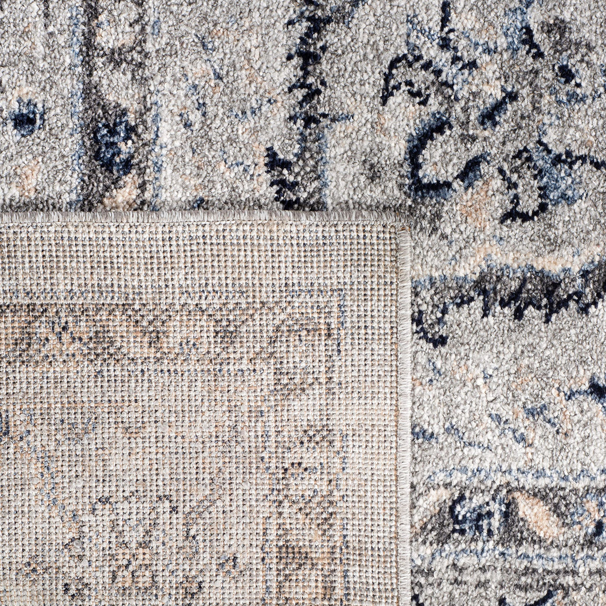 SAFAVIEH Charleston Collection X-Large Area Rug - 11' x 15', Grey & Dark Grey, Oriental Distressed Design, Non-Shedding & Easy Care, Ideal for High Traffic Areas in Living Room, Bedroom (CHL411F)