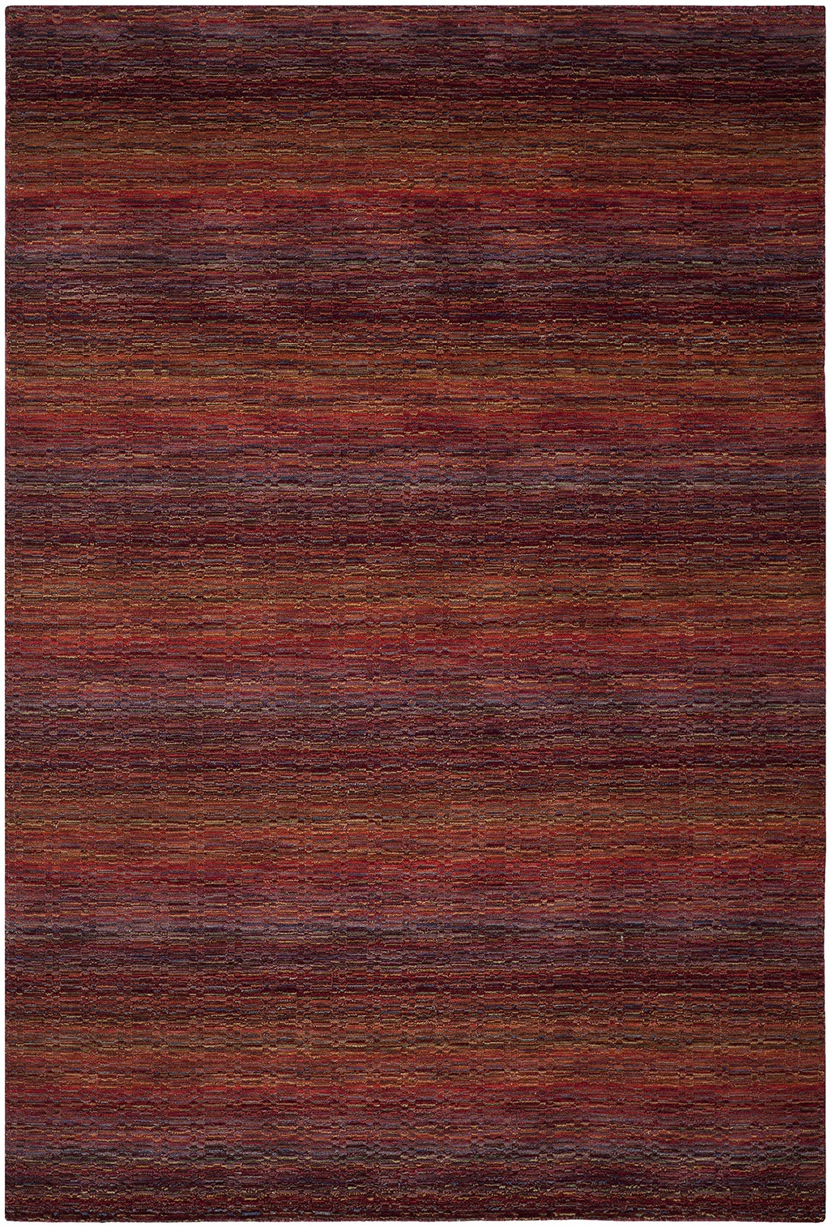 SAFAVIEH Area Rug 8x10 - Himalaya Collection - Large - Red & Multi, Handmade Wool, Ideal for Living Room, Bedroom, Office, Dining Space (HIM703A)