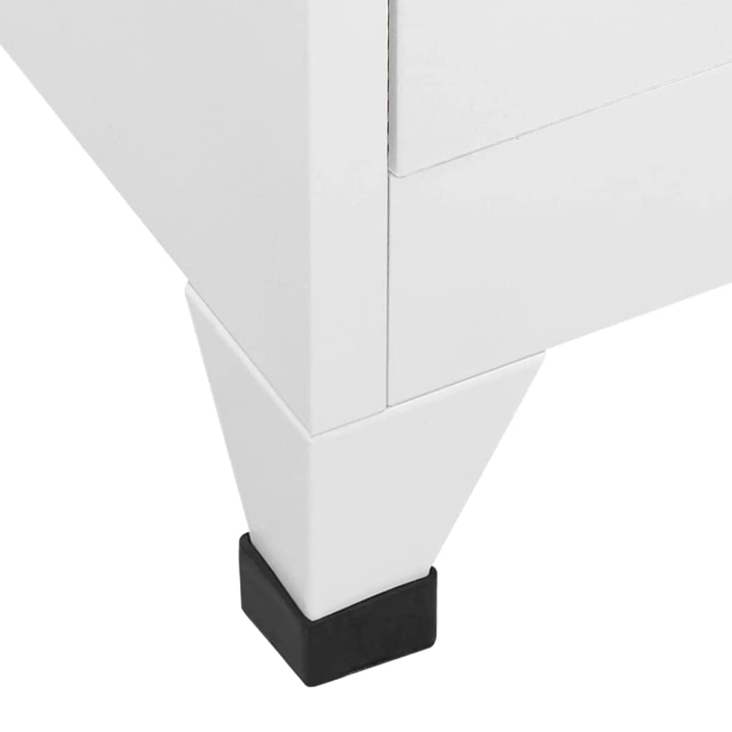 IBUQDDV Industrial Grey Steel Large Locker Cabinet Rectangular Storage for Office, Utility Room, and Sports Changing Rooms with Secure Cam Lock and Keys, Durable Metal Build, Ample