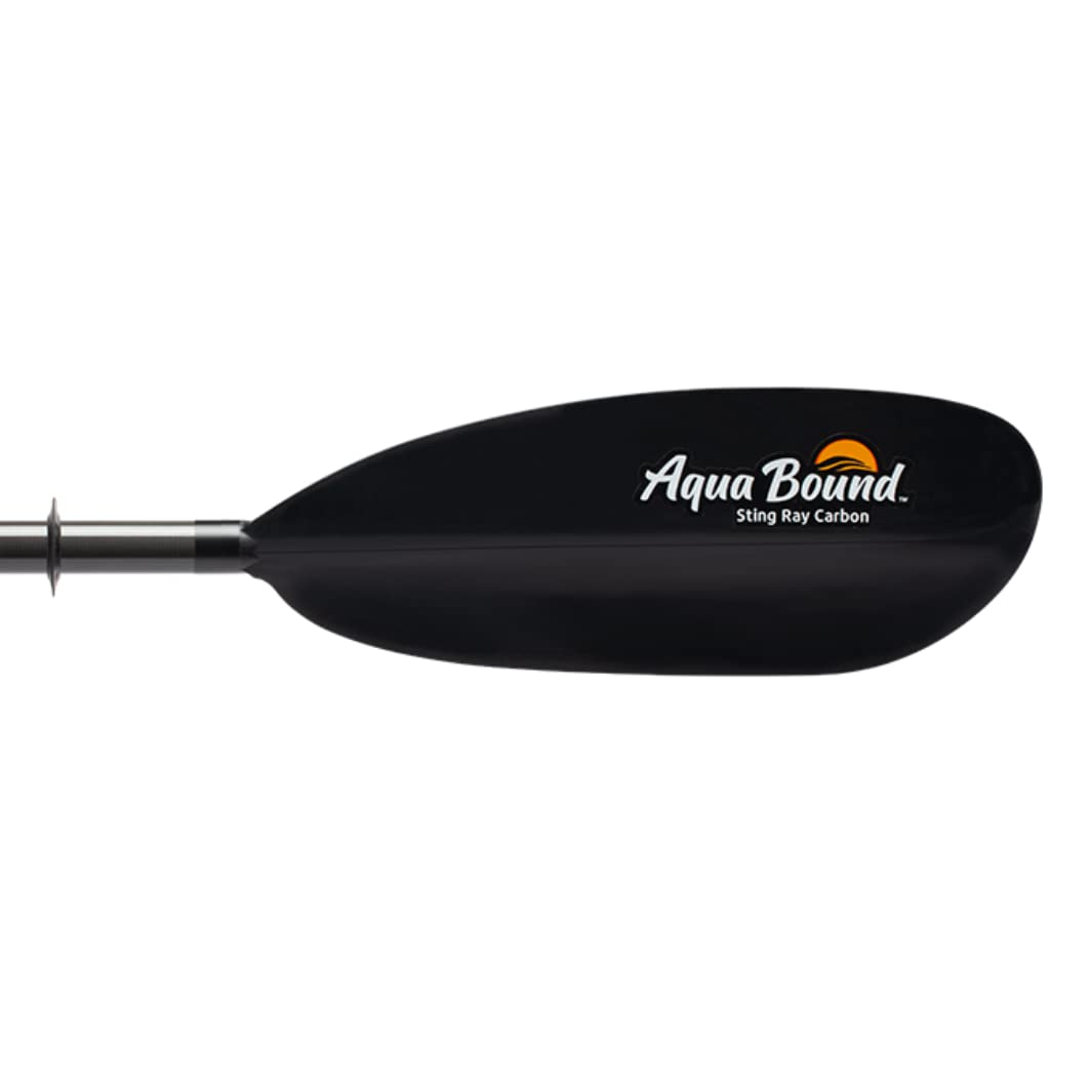 AQUA BOUND Sting Ray Carbon 2-Piece Versa Lok Kayak Paddle – Carbon Shaft, Reinforced Nylon Dihedral Blades, Adjustable Versa Lok Length and Feathering, Lightweight Touring Performance (230-245 cm)