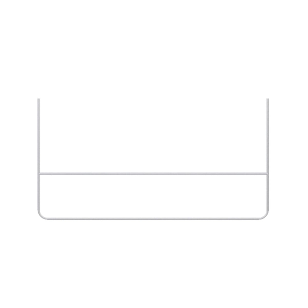 CUTPOIY Hanging Metal Clothing Display Rack, Metal Commercial Clothing Hanger Ceiling Hanger, U-Shaped Hanger Retail Store Clothing Clothes Rail, Used in Boutiques(120cm White U sd Bar Hanger)