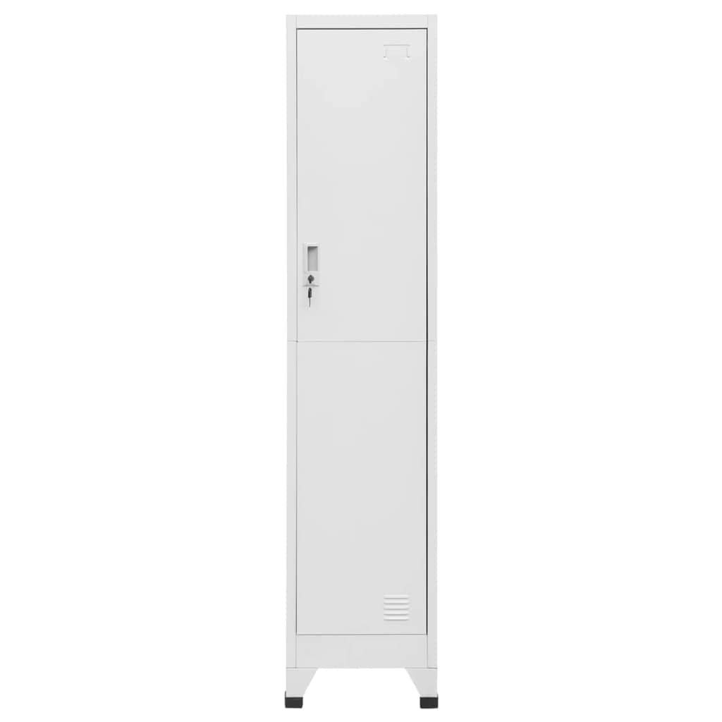 Metal Locker,Large Steel Locker Cabinet 38x45x180 cm, Lockable Door, Spacious Storage with Shelf & Hanging Bar, Ideal for Sports Locker Rooms & Company Changing Areas