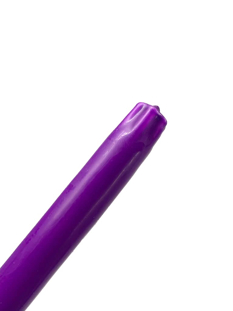 D'light Online Elegant 12" Unscented Purple Taper Candles, Premium Quality Hand-Dipped Tapered Candles, Dripless Tapers and Smokeless - Individually Wrapped (12 Inch, Purple)