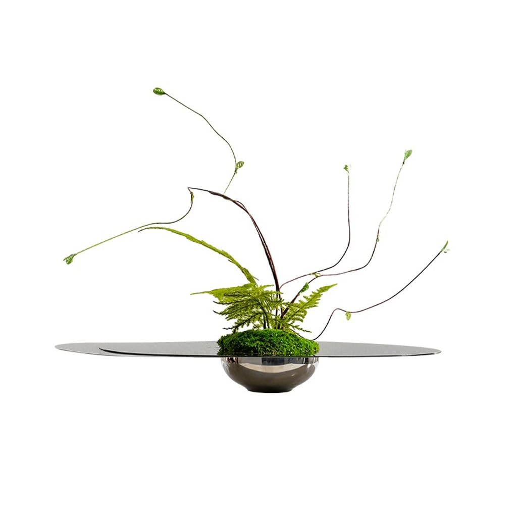 Artificial Bonsai Tree Light Luxury Hotel Living Room Table Floral Arrangement Stainless Steel Decoration Simulated Indoor Greening Fake Tree