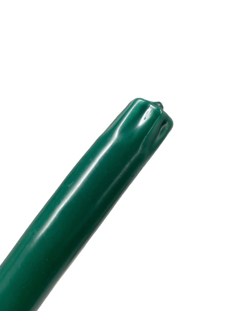 D'light Online Elegant 12" Unscented Hunter Green Taper Candles Premium Quality Candles Hand-Dipped Tapered Candles, Dripless and Smokeless - Set of 12 Individually Wrapped (12 Inch, Dark Green)
