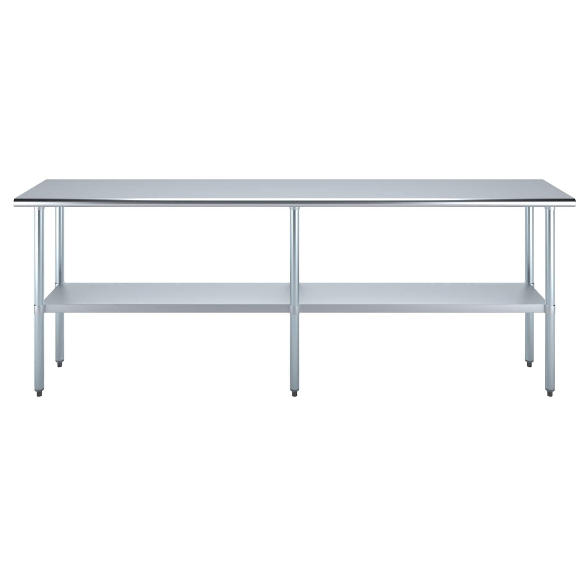 18" X 96" Stainless Steel Work Table with Under-Shelf | NSF Certified | Kitchen Island Food Prep | Laundry Garage Utility Bench