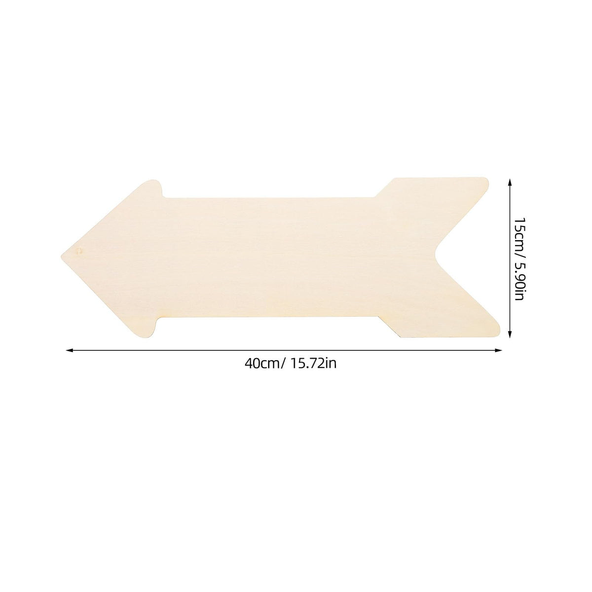 DECHOUS 4Pcs Wooden Arrow Signs: Blank Unfinished Wood Arrow Plaques for Crafts, Painting - Rustic Directional Sign Cutouts for DIY Craft Home Wall Decor, Farmhouse, Wedding, 15.7x6 Inch