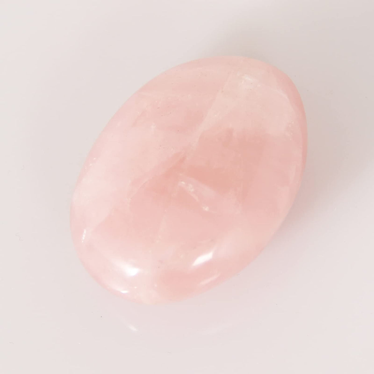 Orientrea Rose Quartz Palm Stone-4 Pcs Rose Quartz Plam Stone Pocket Energy Stone, Smooth Rose Quartz Healing Crystal and Worry Stones