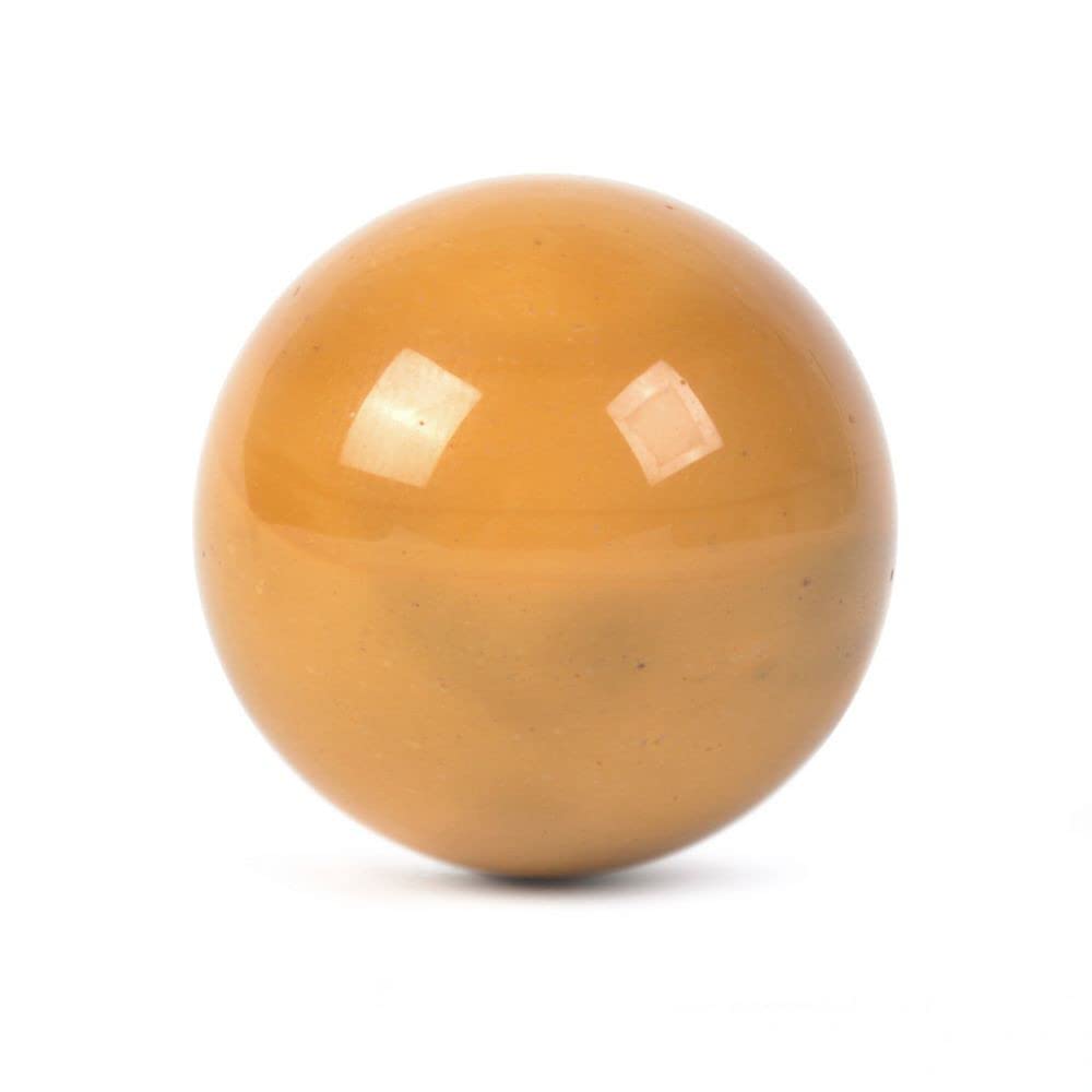 Justinstones Natural Yellow Mookaite Jasper Tumble 20mm Gemstone Healing Crystal Energy Ball Round Sphere Specimen Collection Pocket Palm Worry Stone(Pack of 5)