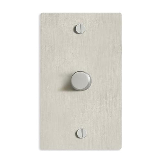SELECT Rotary Dimmer Switch, Solid Brass, 1-Gang, Satin Nickel