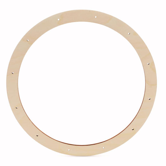 Woodpeckers Large Wreath Frame 13-inch Diameter, Pack of 1 Wood Forms, Rings for Crafts & Door With Lights