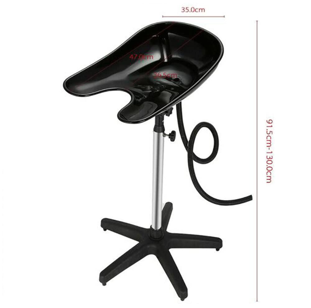 JYXYXSCP Portable Backwash Shampoo Sink,Mobile Salon Washing Hair Basin Adjustable Shampoo Basin Stand for Professional Use in Salons Barbershop