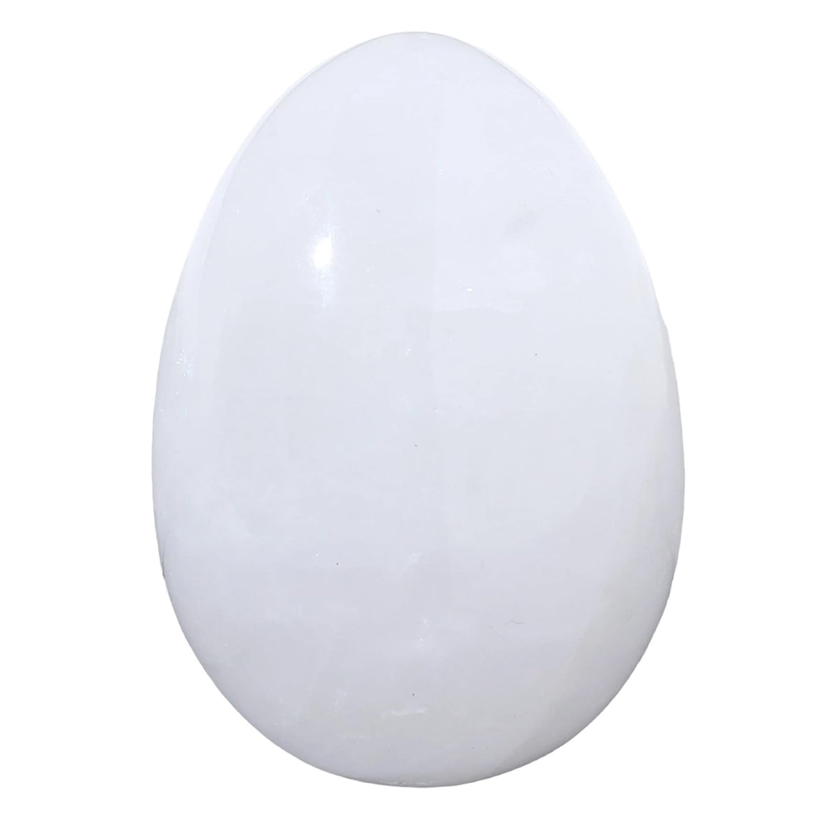 favoramulet Polished Stone Egg for Easter Day, Palm/Pocket/Worry Enegry Healing Crystal Display Sphere Figurine Fengshui, Rock Quartz 1.8" x 1.3"