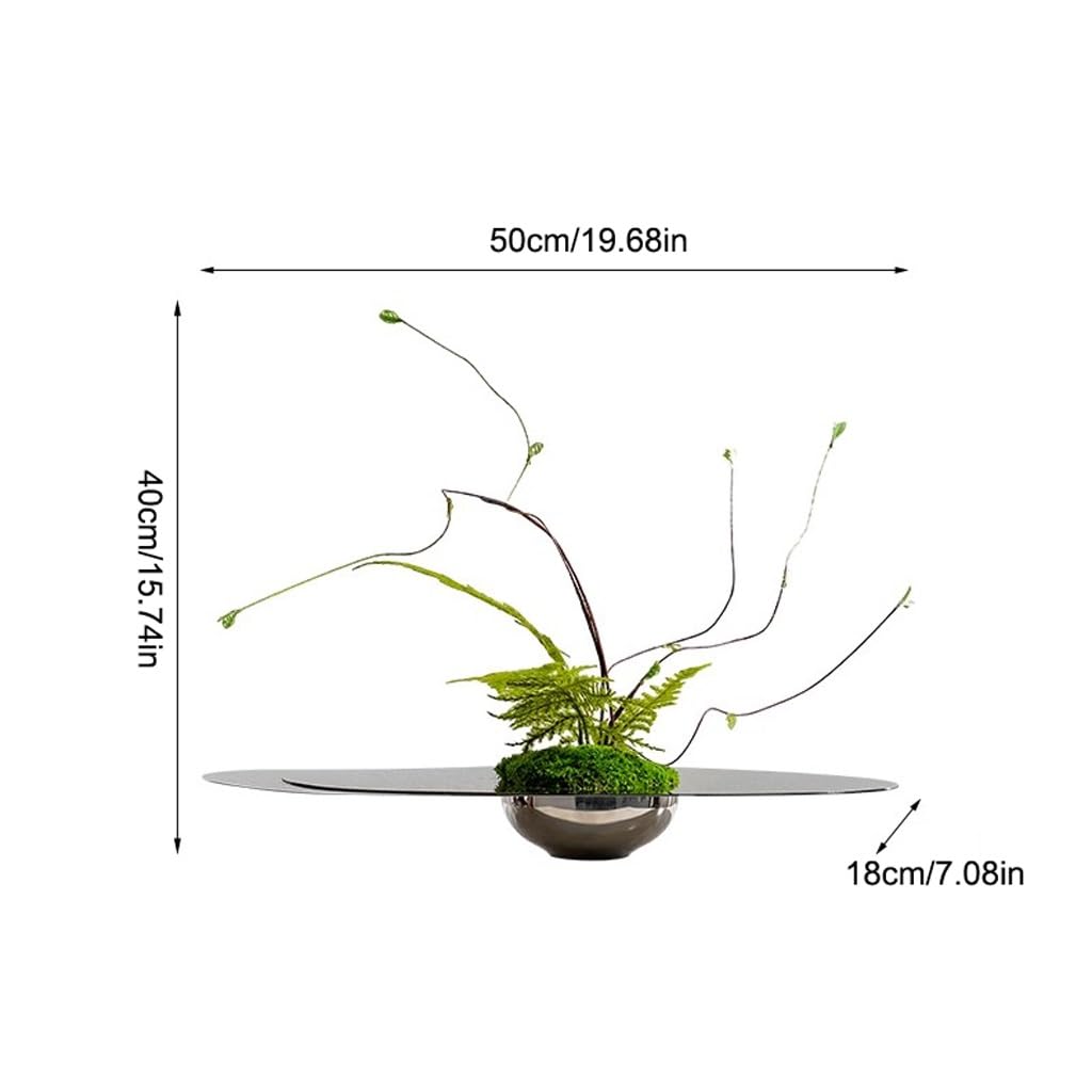 YOUQUEEN Artifical Tree Light Luxury Hotel Living Room Table Floral Arrangement Stainless Steel Decoration Simulated Floral Arrangement Artificial Tree Indoor