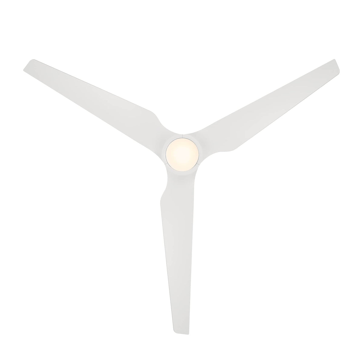 WAC F-056L-MW Stella 60" Outdoor Ceiling Fan with Lights and Remote Control, Matte White