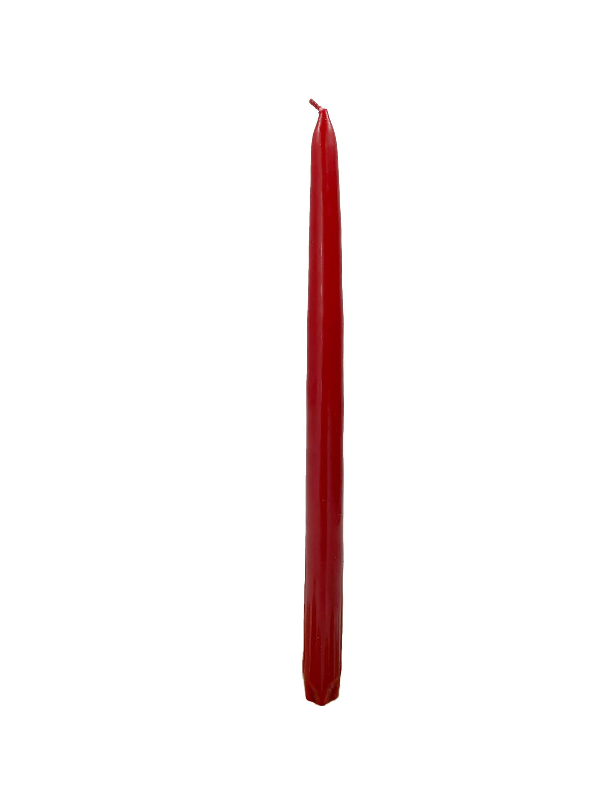 D'light Online Elegant Unscented 12" Pomegranate RedTaper Candles Premium Quality Hand-Dipped Tapered Candles, Dripless and Smokeless - Set of 12 Individually Wrapped (12 Inch, Pomegranate)