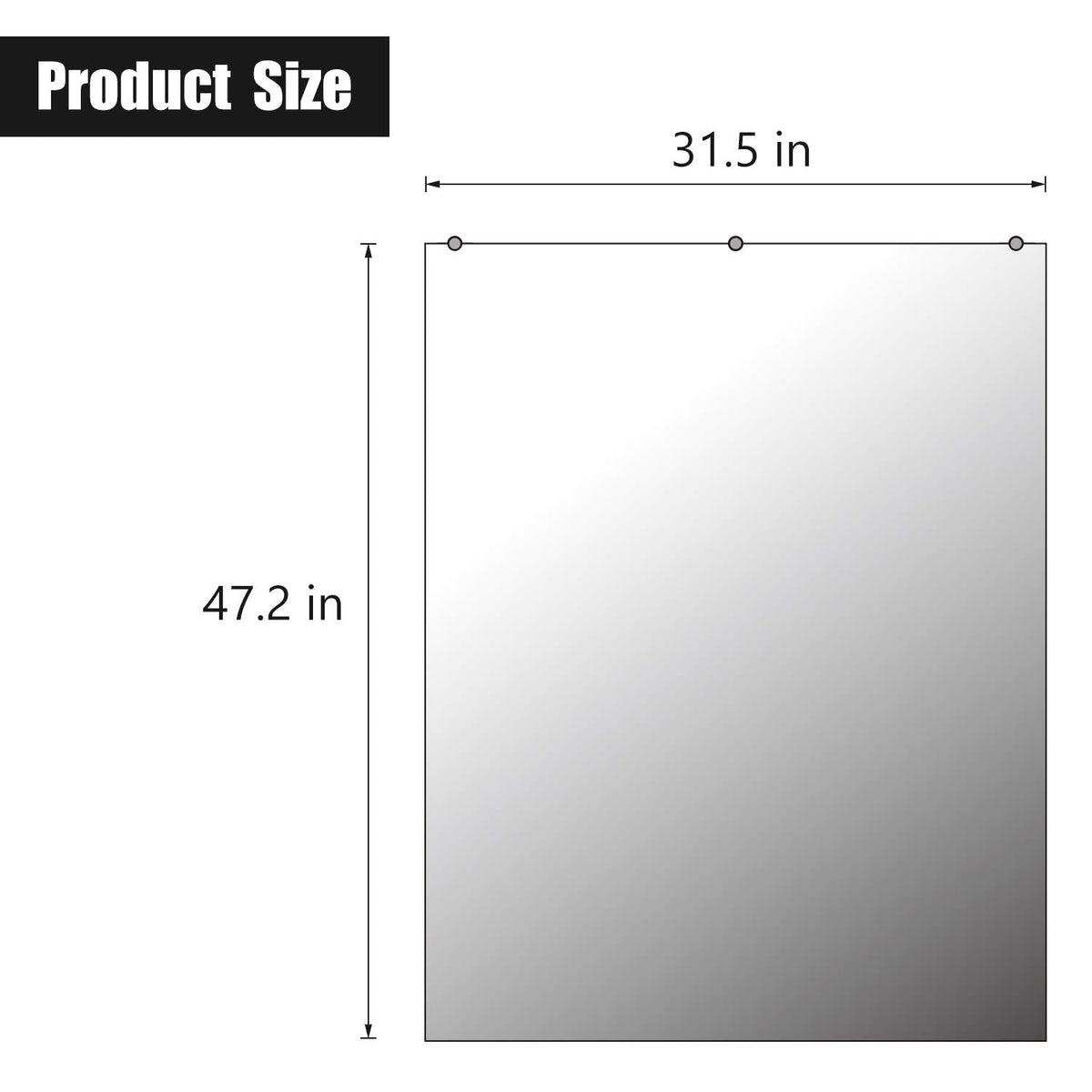 Hans Wall-Mounted Activity Mirror for Gymnastics,Fitness(48"X32") (2)