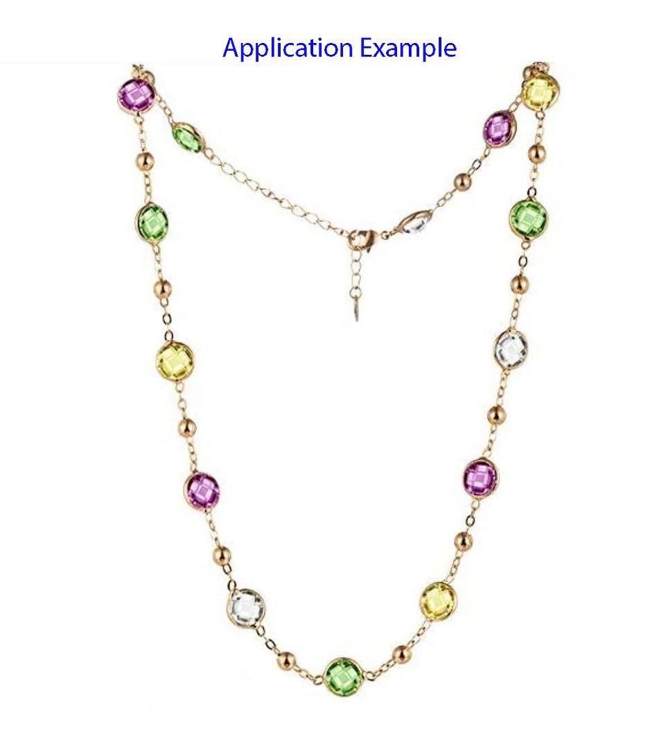 1 Set Adabele Grade A Mixed Birthstone Connector Links 8mm Austrian Crystal Bead 18K Yellow Gold Plated (12pcs) for DIY Craft Jewelry Making CCP29