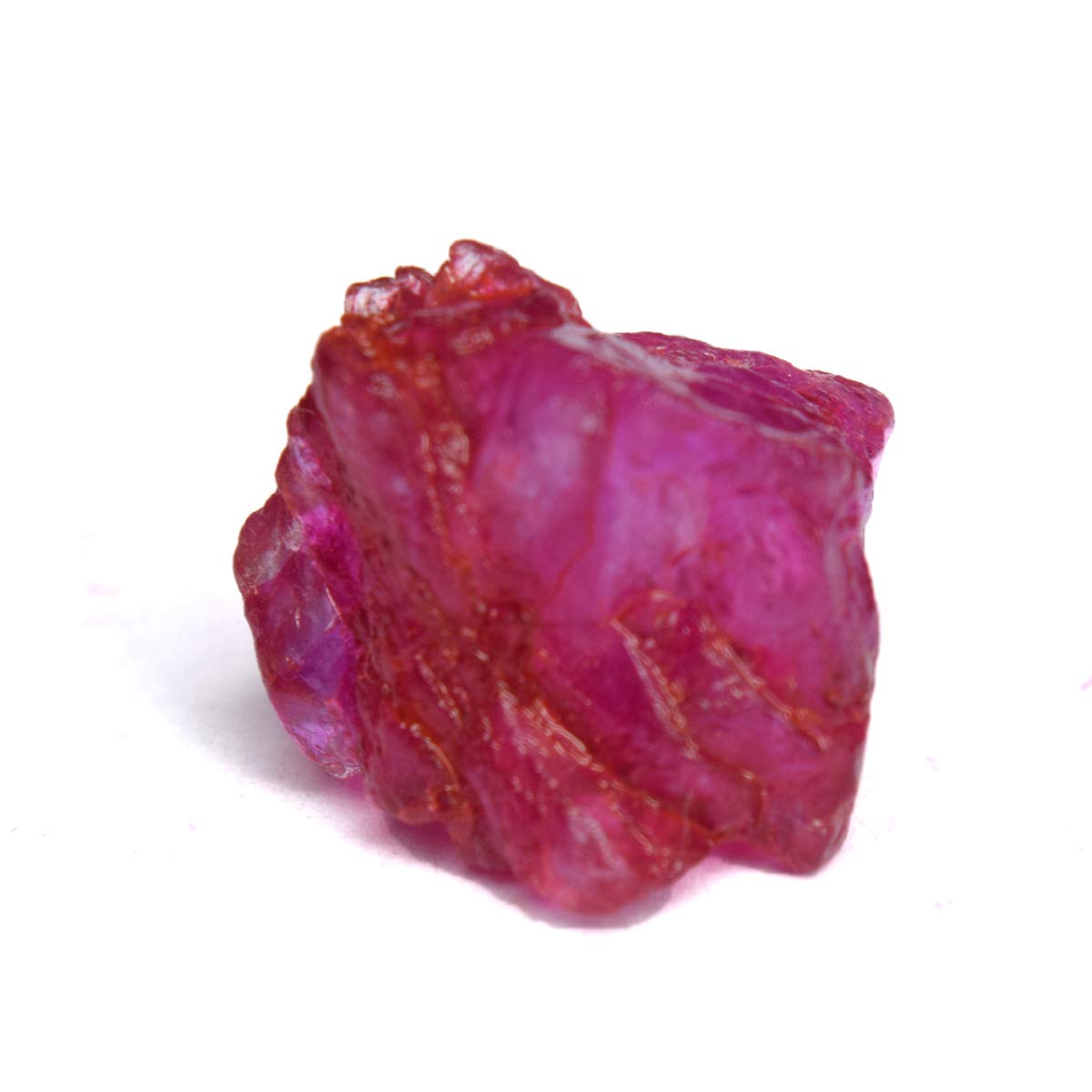 GEMHUB Untreated Raw Rough Ruby 11.00 Ct. Certified Healing Crystal Natural Red Ruby Gemstone