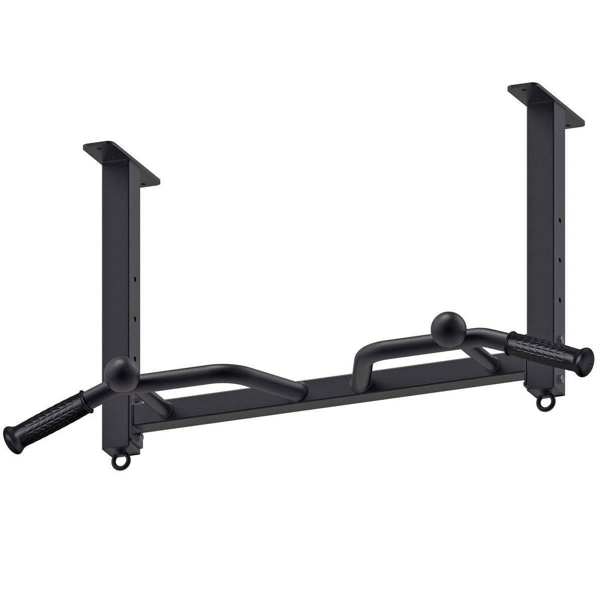 Kipika 32" Ceiling Mounted Pull Up Bar - Heavy Duty, Highly Adjustable, Multifunctional Chin Up Bar - Home Gym System with Punching Bag Hanger and Resistance Bands Training (Ceiling Mounted Pull Up Bar with Ball)