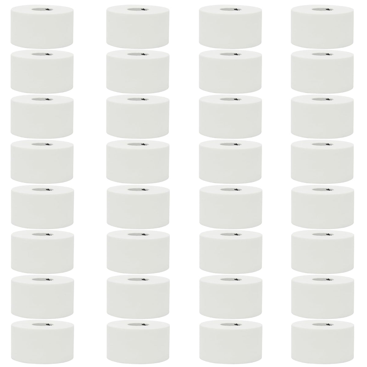 OK TAPE Athletic Sports Tape Bulk（32-Rolls - 480yds Very Strong Tape for Athlete & Sport Trainers & First Aid Injury Wrap, Perfect for Fingers Ankles Wrist on Bat, Hockey Stick - White