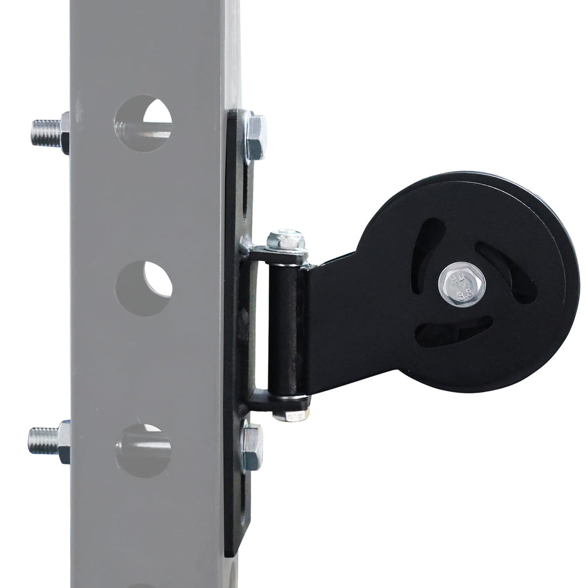 Lights Mountain Cable Pulley System for Squat Racks – Fits 5/8" with Extended Slot Design, Heavy-Duty 180° Swivel Pulley for Smooth Gliding and Full-Body Workouts in Home Gyms