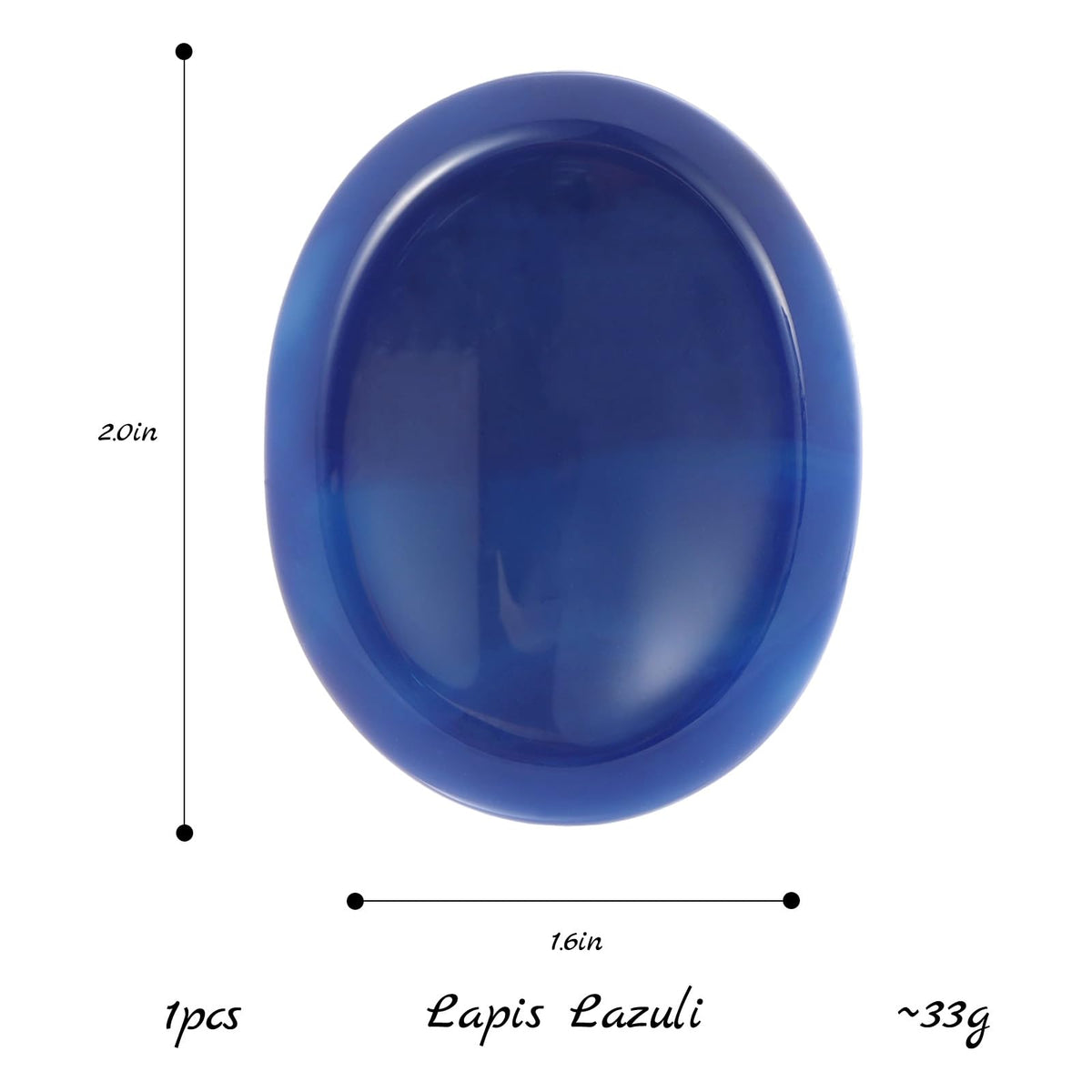 Chakra Worry Stones for Anxiety Crystal Thumb Palm Stone Handcarved Polished Oval Gemstone Chakra Decor Thoughtful Gifts 2PCS (Blue agate)