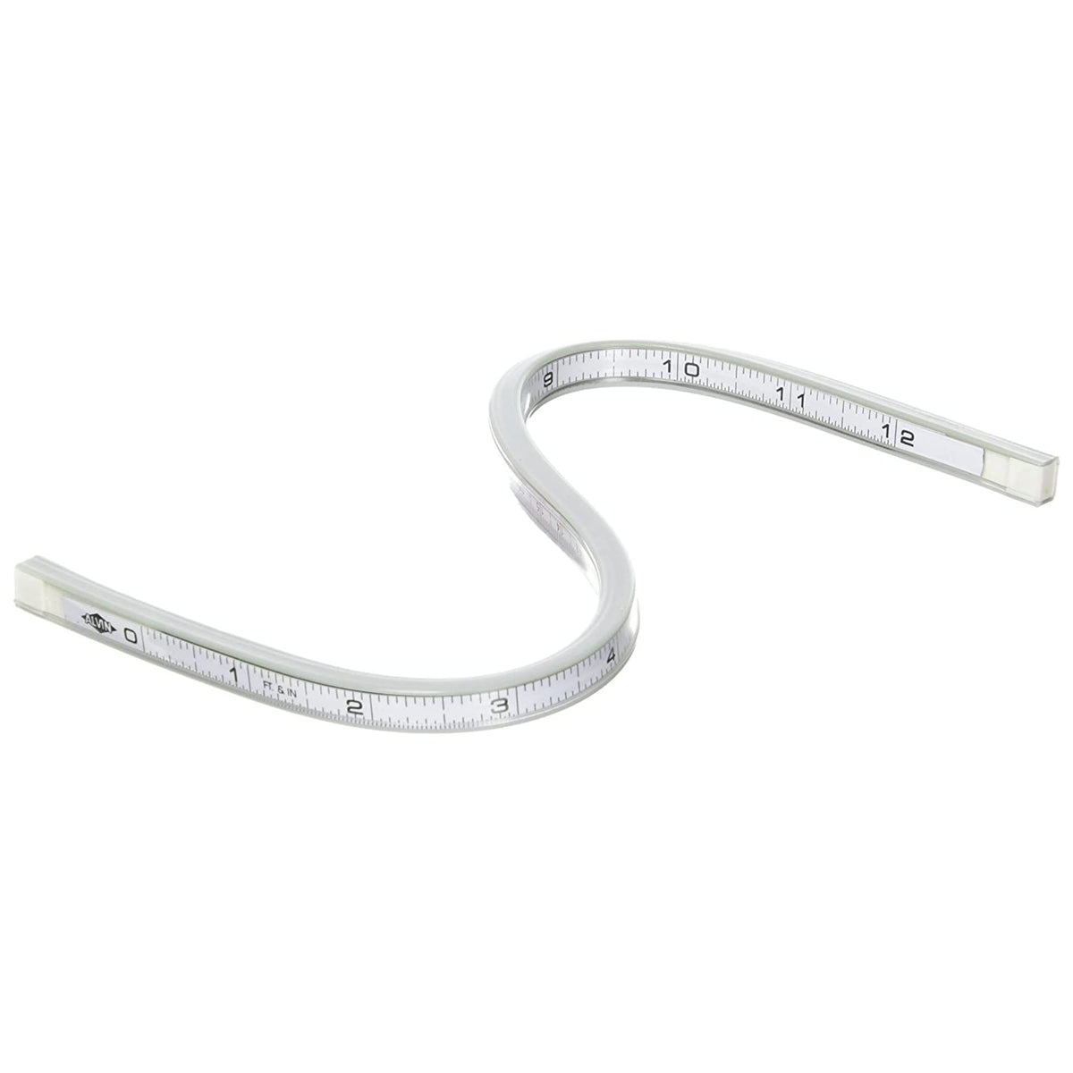 ALVIN - A1044-12, Truflex, Lightweight Aluminum Flexible Curve, Multipurpose Drafting Ruler for Drawing, Planning, and Design, Great for Students and Professionals - 12 Inches