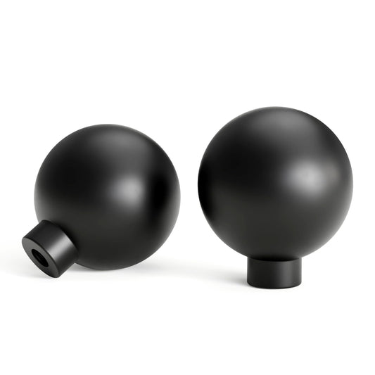 Goldenwarm 10 Pack Matte Black Cabinet Knobs Kitchen Dresser Drawer Knobs Round Ball Hardware for Cabinets Single Hole