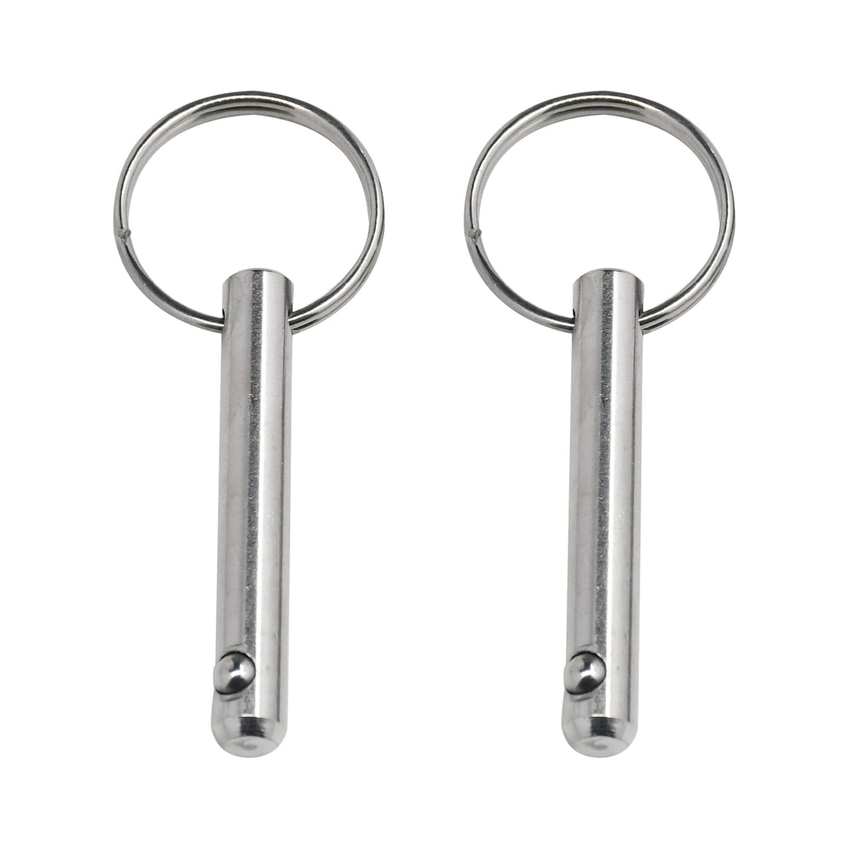 Chuuparts Set of 2 Quick Release Pins, 5/16" (8mm) Diameter, 2.17" (55mm) Total Length, 1.54" (39mm) Usable Length, Made of 316 Stainless Steel, Ideal for Bimini Tops and Marine Hardware