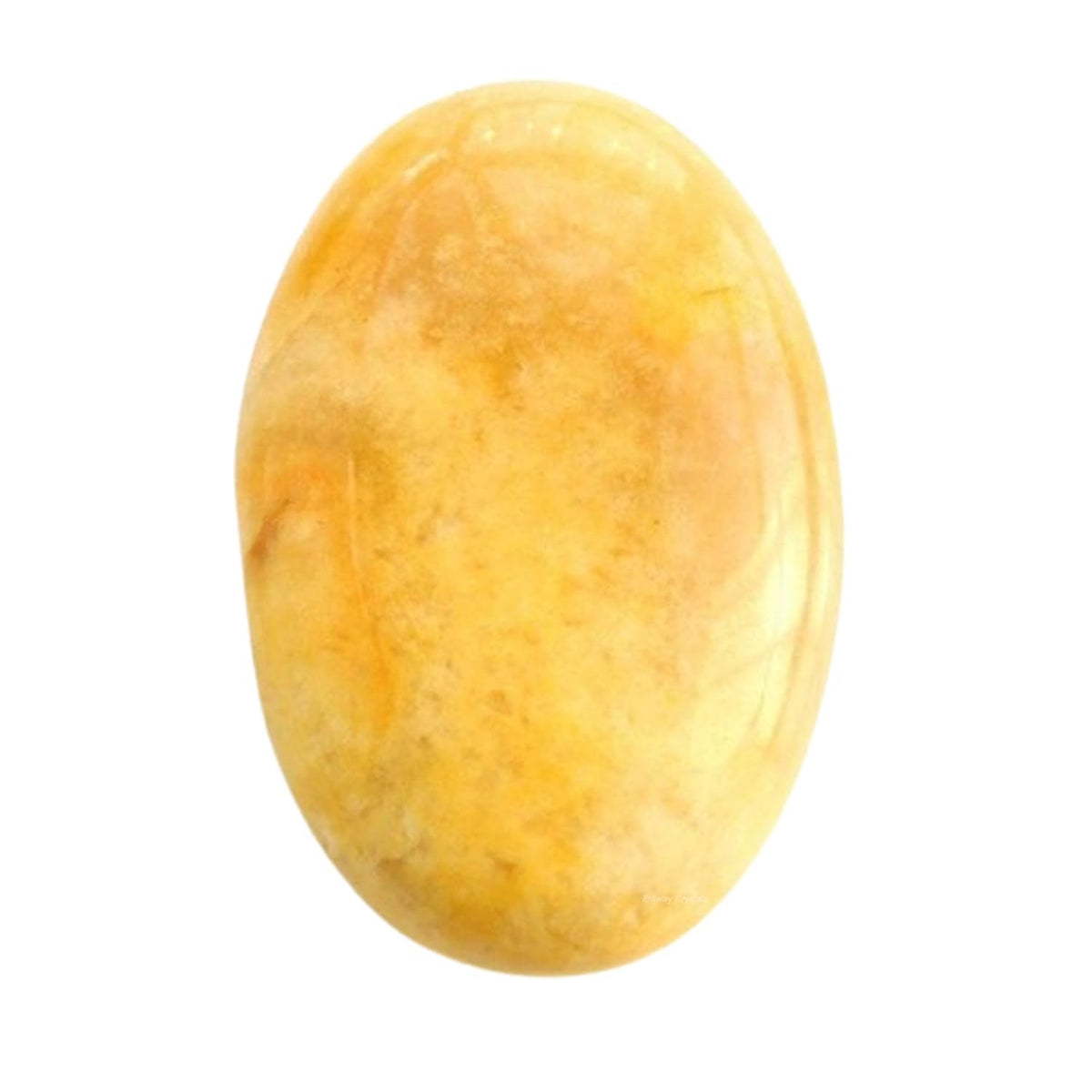Erliway Natural Topaz Palm Stone Crystal, 2"-2.3" Large Healing Pocket Worry Stone, Polished Crystals and Healing Stones for Anxiety Stress Relief Therapy