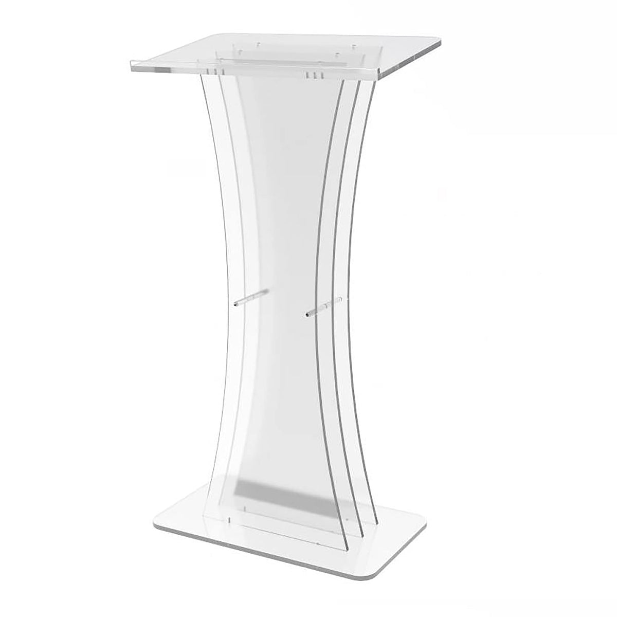 FixtureDisplays® Clear Acrylic Lucite Podium Pulpit Lectern 1803-3