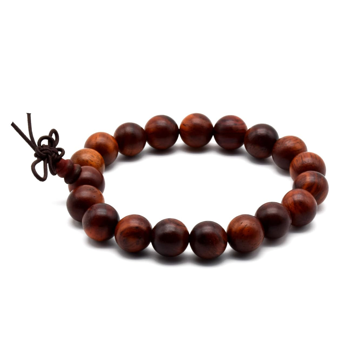 Zen Dear Unisex Natural Rosewood Prayer Beads Buddha Buddhist Prayer Meditation Mala Necklace Bracelet (10mm 19 beads)