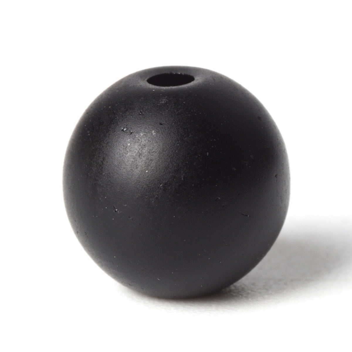 100Pcs Natural Stone 8mm Glass Black Matte Beads Round Loose Gemstone Energy Healing Beads Hole Size 1mm DIY Smooth Beads Jewelry Making