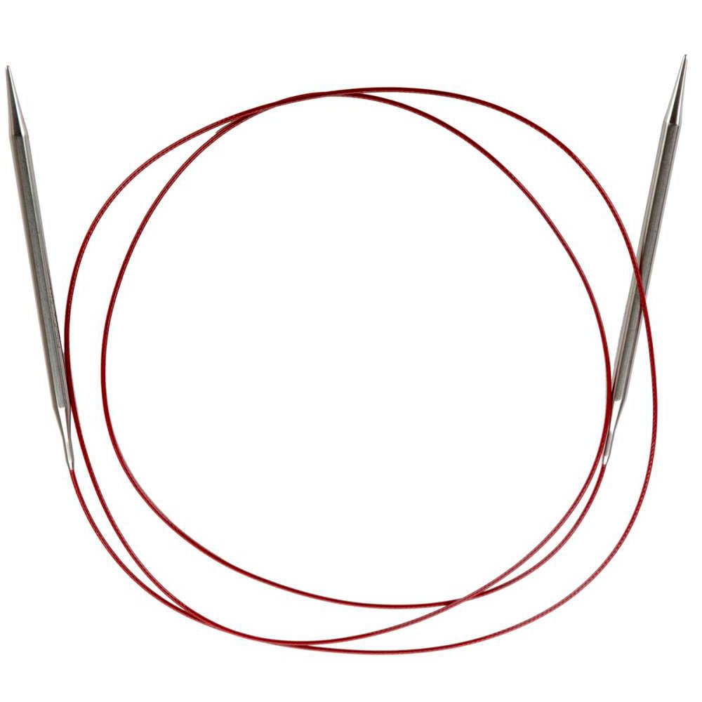 ChiaoGoo SS Red Lace Circular, 60-Inch (150 cm), US 10 (6 mm)