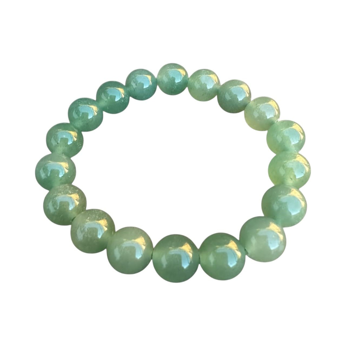 10mm Green Aventurine Gemstone Bracelet – Luck • Prosperity • Confidence
