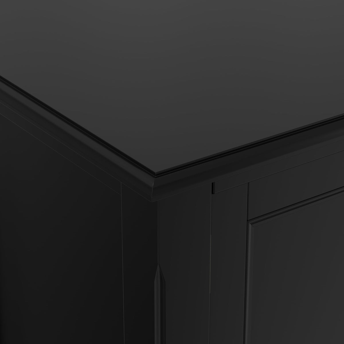 SIMPLIHOME Burlington TV Stand - 72 inch Wide Solid Wood Media Console in Black, Transitional Entertainment Center for Living Room for TVs up to 80 Inches with Cabinets and Cord Management