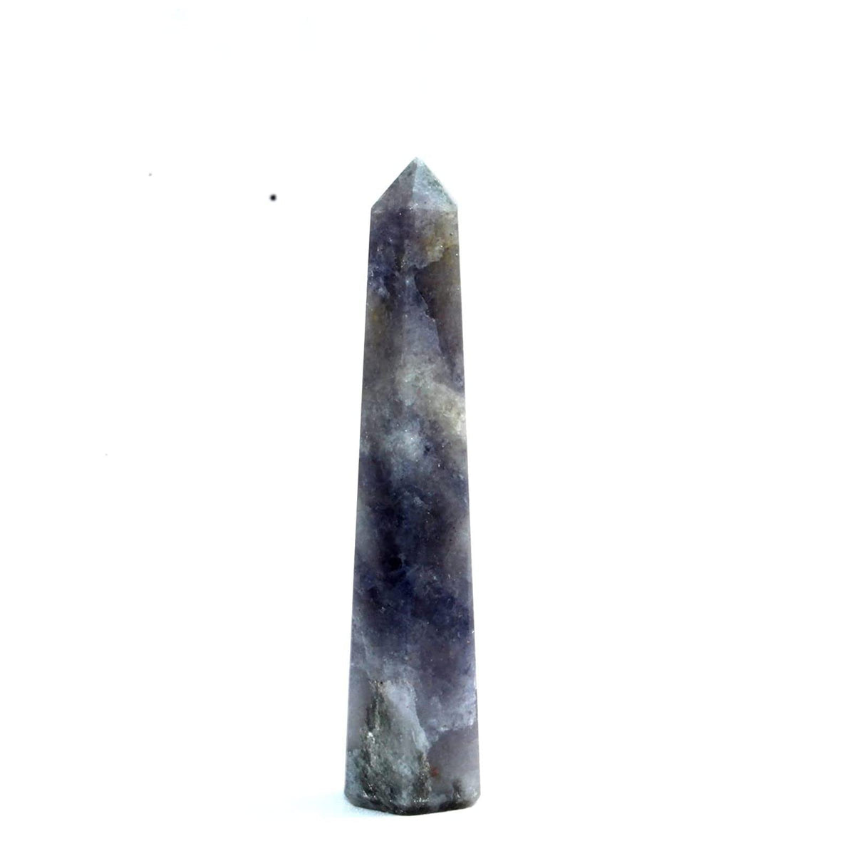 WholesaleGemShop 3 Inch (70 mm) Gemstones IOLITE Obelisk Tower Jumbo Facet Aura Rock Crystal Natural Polished Earth Wand Spirit