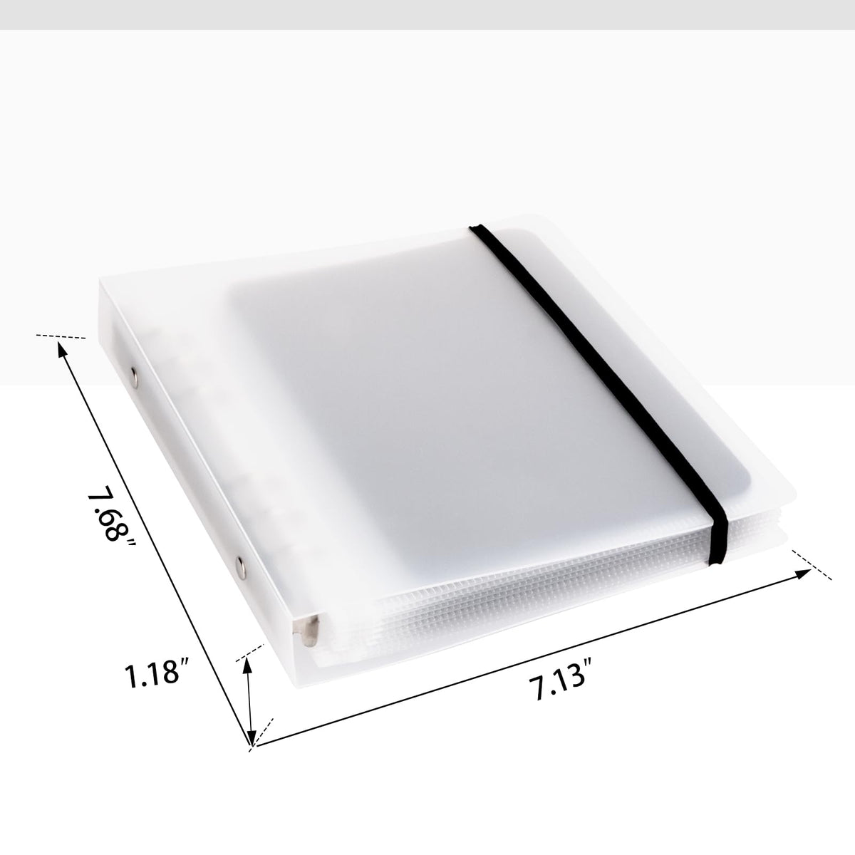UNIMEIX Thicken 10 Pcs Magnetic Sheets for Die Storage with 1 Binder Cover, Stamp and Die Storage Die Cut Storage for Card Making Supplies(1.2 mm Thickness, Transparent