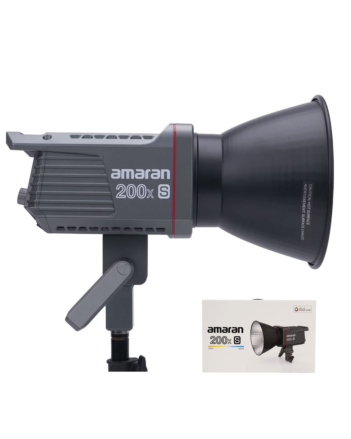 amaran 200x S 200W Bi-Color LED Video Light,Bluetooth App Control Studio Light,DC/AC Power Supply Bowens Mount Silent Fan Photography Lighting(amaran200xs)