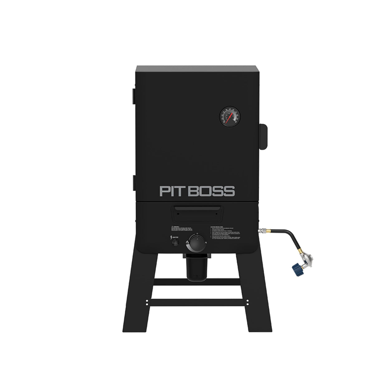 Pit Boss 30‑Inch Gas Vertical Smoker – 983 Sq. In. Cooking Surface, 12,500 BTU Dual‑Burner System, 100–300°F Temperature Range with Adjustable Racks & Wood Smoke Tray