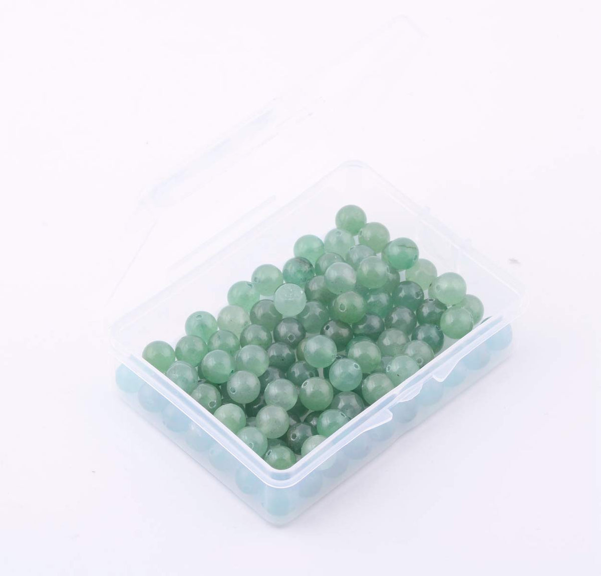 Natural Stone Beads 100pcs 6mm Green Aventurine Round Genuine Stone Beading Loose Gemstone Hole 1mm DIY Charm Smooth Beads for Bracelet Necklace Earrings Jewelry Making (Green Aventurine, 6mm)