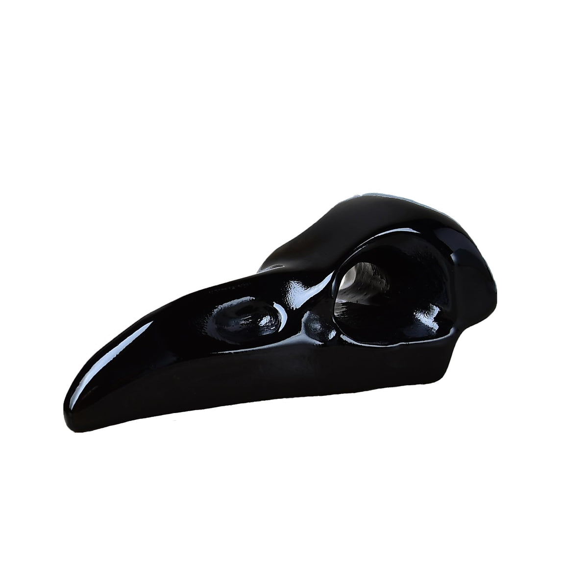 DZJXBZhu Obsidian Raven Skull Figurine Crystal Healing Stone Spiritual Meditation Pocket Figurine Natural Gemston Hand Carved Polished Home Room Office Desk Decoration Gift Collect
