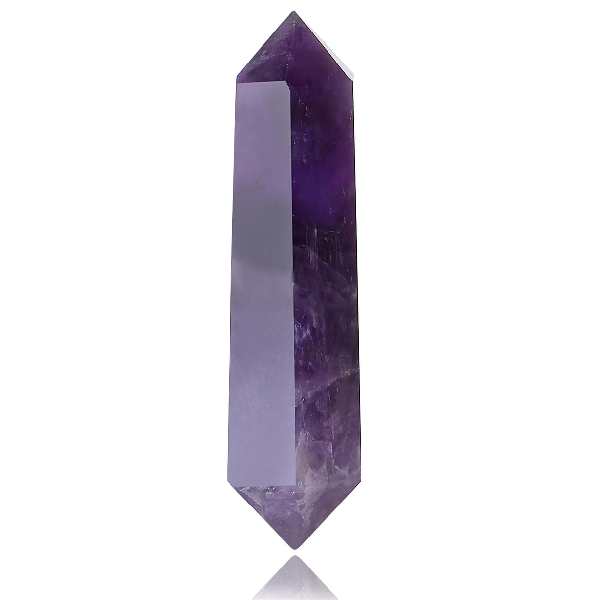 YATOJUZI 3.5" Amethyst Healing Crystals Wand Natural Crystals and Healing Stones Large Hexagonal Amethyst Crystal Points for Meditation Divination Reiki Energy Balancing 1PCS