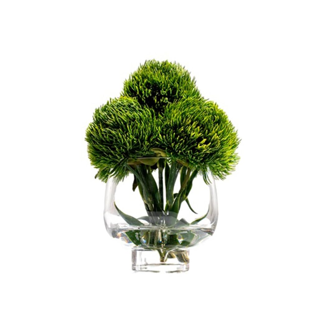 Artificial Bonsai Tree Creative Glass Flower Arrangement Artificial Front Desk Hotel Restaurant Light Luxury Table Indoor Greening Fake Tree
