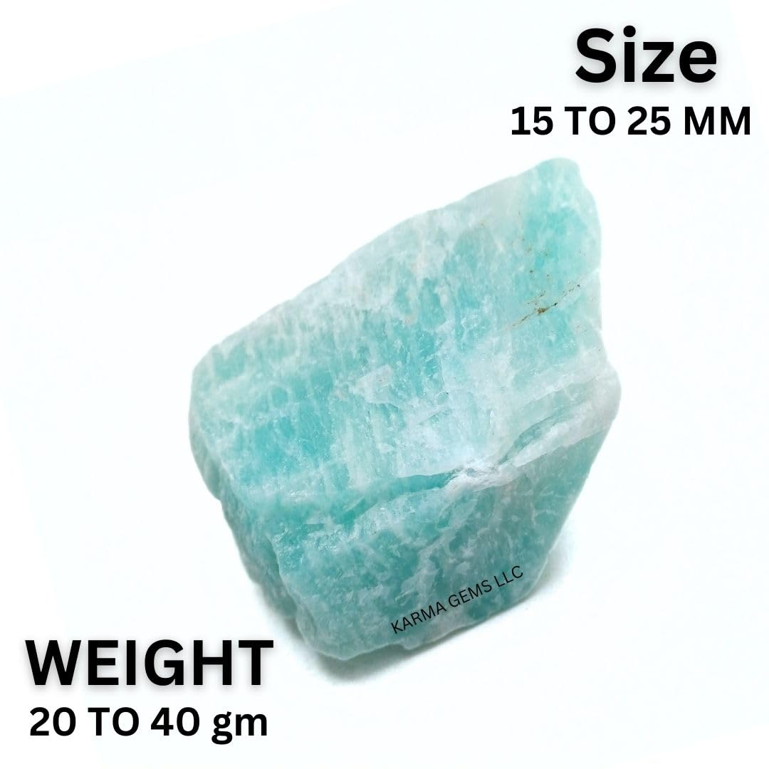 Crystals, Rocks, Jade, Crystals and Healing Stones, Witchcraft Supplies, Healing Crystals, Stones, Healing Stones, Rock Collection, Agate, Raw Stones (Amazonite, 2 Pcs)
