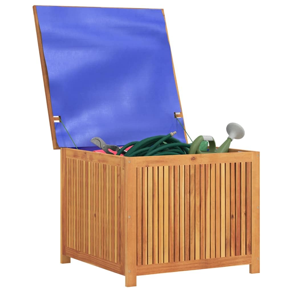 Tonture Natural Acacia Wood Storage Box, 29.5x29.5x22.8 in, Outdoor Deck Bin, Patio Furniture, Garden Tool Chest, Weather-Resistant