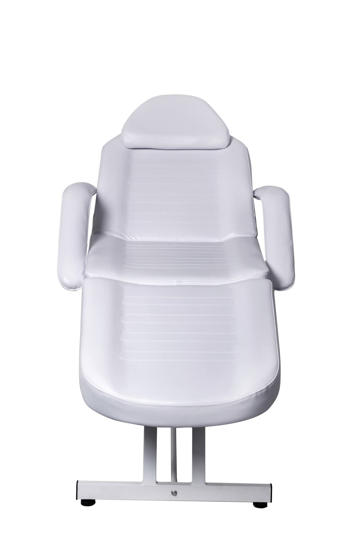 Salonsunny White Beauty Facial Tabel Bed Chair Professional Massage Adjustable Tattoo Chair Salon Bed with Hydraulic Stool